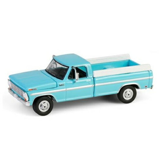 THIS ITEM IS AVAILABLE TO ORDER FROM OUR SUPPLIER - 1:64 GREENLIGHT GL48100-C DOWN ON THE FARM SERIES 10 - 1969 FORD F-250 FARM AND RANCH SPECIAL - REEF AQUA SOLID PACK