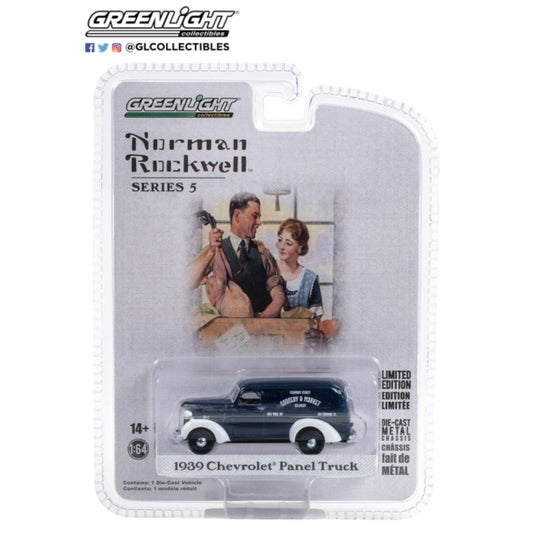 THIS ITEM IS AVAILABLE TO ORDER FROM OUR SUPPLIER - 1:64 GREENLIGHT GL54080-A NORMAN ROCKWELL SERIES 5 - 1939 CHEVROLET PANEL TRUCK GORCERY AND MARKET DELIVERY