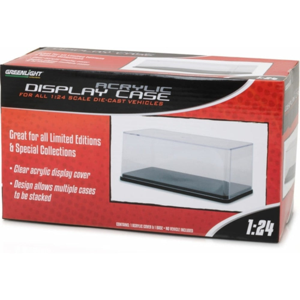 THIS ITEM IS AVAILABLE TO ORDER FROM OUR SUPPLIER - 1:24 GREENLIGHT GL55024 ACRYLIC DISPLAY CASE WITH PLASTIC BASE