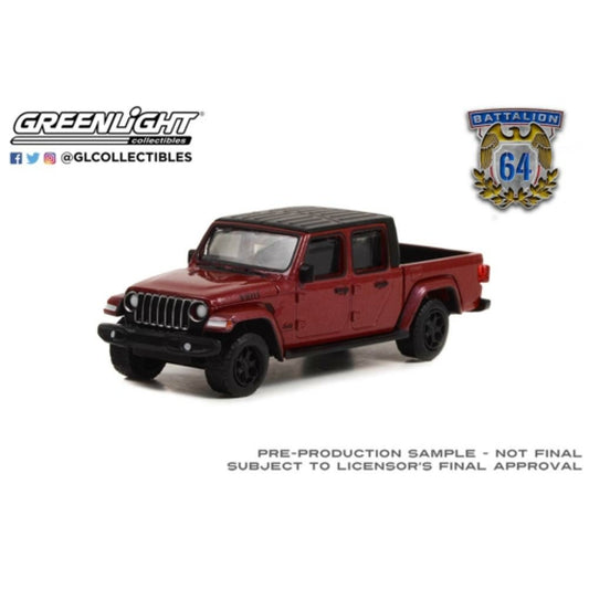 THIS ITEM IS AVAILABLE TO ORDER FROM OUR SUPPLIER - 1:64 GREENLIGHT GL61020-F BATTALION 64 SERIES 2 - 2021 JEEP GLADIATOR WILLYS SNAZZBERRY