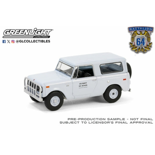 THIS ITEM IS AVAILABLE TO ORDER FROM OUR SUPPLIER - 1:64 GREENLIGHT GL61040-D BATTALION 64 SERIES 4 - 1970 HARVESTER SCOUT - U.S NAVY