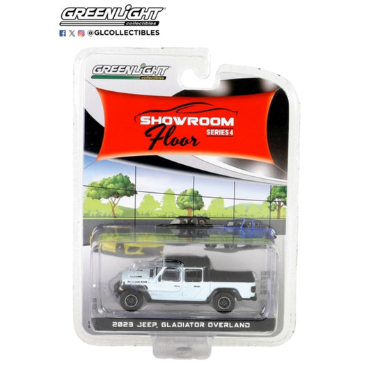 THIS ITEM IS AVAILABLE TO ORDER FROM OUR SUPPLIER - 1:64 GREENLIGHT GL68040-E SHOWROOM FLOOR SERIES 4 - 2023 JEEP GLADIATOR OVERLAND - LIMITED EDITION EARL CLEAR COAT SOLID PACK