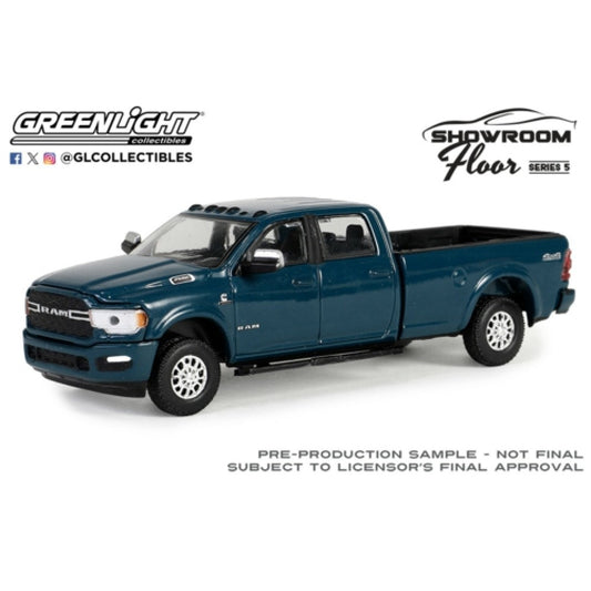 THIS ITEM IS AVAILABLE TO ORDER FROM OUR SUPPLIER - 1:64 GREENLIGHT GL68050-A SHOWROOM FLOOR SERIES 5 - 2023 RAM 2500 BIGHORN SPORT APPEARANCE PACKAGE AND OFF-ROAD PACKAGE - PATRIOT BLUE PEARL SOLID PACK