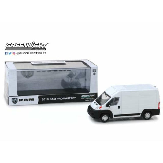 THIS ITEM IS AVAILABLE TO ORDER FROM OUR SUPPLIER - 1:43 GREENLIGHT GL86152 2018 RAM PROMASTER 2500 CARGO HIGH ROOF - BRIGHT WHITE (RE-RUN)