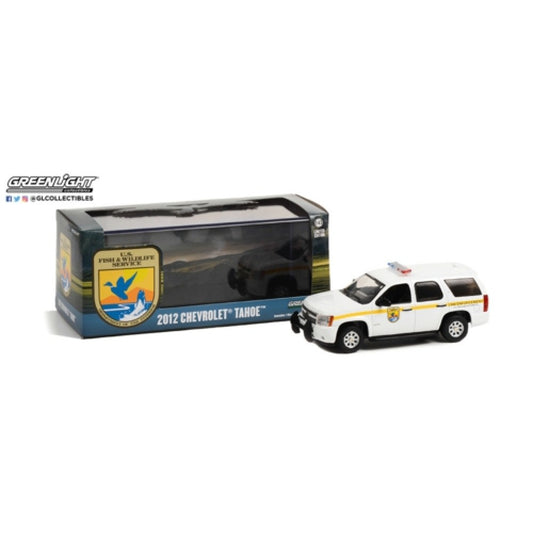 THIS ITEM IS AVAILABLE TO ORDER FROM OUR SUPPLIER - 1:43 GREENLIGHT GL86190 2012 CHEVROLET TAHOE U.S. FISH AND WILDLIFE SERVICE LAW ENFORCEMENT