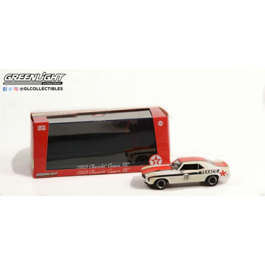 THIS ITEM IS AVAILABLE TO ORDER FROM OUR SUPPLIER - 1:43 GREENLIGHT GL86344 1969 CHEVROLET CAMARO RS TEXACO