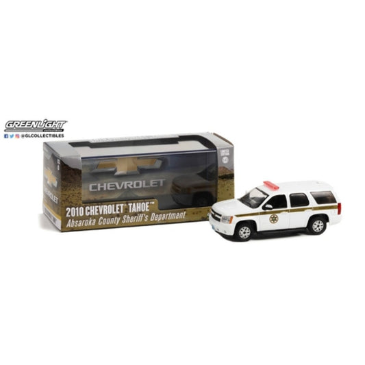 THIS ITEM IS AVAILABLE TO ORDER FROM OUR SUPPLIER - 1:43 GREENLIGHT GL86624 2010 CHEVROLET TAHOE ABSAROKA COUNTY SHERIFFS DEPARTMENT