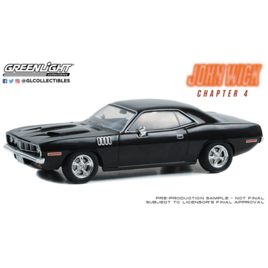 THIS ITEM IS AVAILABLE TO ORDER FROM OUR SUPPLIER - 1:43 GREENLIGHT GL86641 1971 PLYMOUTH CUDA JOHN WICK CHAPTER 4 (2023)