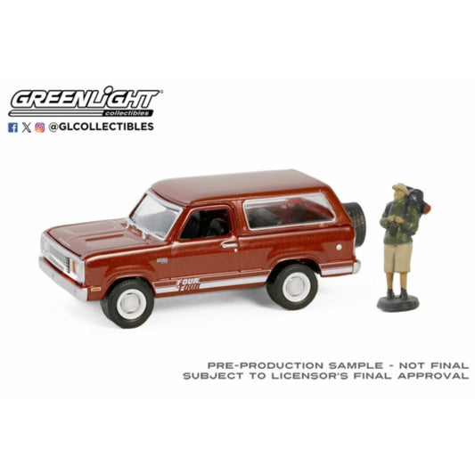 THIS ITEM IS AVAILABLE TO ORDER FROM OUR SUPPLIER - 1:64 GREENLIGHT GL97160-C THE HOBBY SHOP SERIES 16 - 1978 PLYMOUTH TRAIL DUSTER WITH BACKPACKER FIGURE