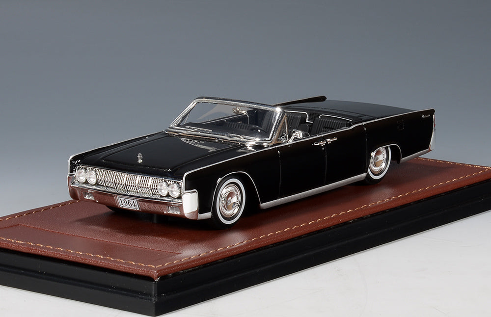 Available to Order – Lincoln Continental Black Convertible Open Roof Black 1964 1:43 (GLM 100905)