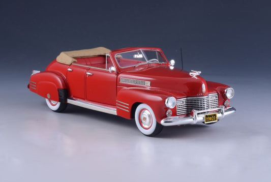 Cadillac Series 62 Sedan 1941 Convertible Red Open Top 1:43 – diecast model
