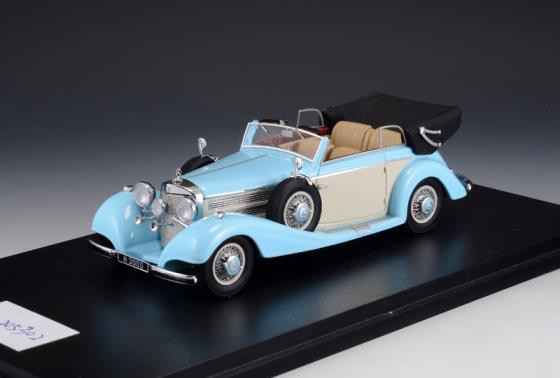 Available to Order – Mercedes-Benz 540K Cabriolet B 1937 blue/w 1:43 (GLM 205302)