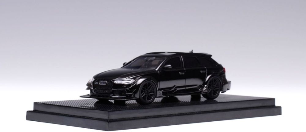 Available To Order – DarwinPro Widebody RS6 Avant Race Black 2017 1:64 (GLM 640403)