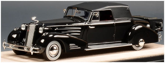 Available To Order – Cadillac 452D V16 Victoria Black Cabrio Coupe Closed Roof 1934 1:43 (GLM STM34804)