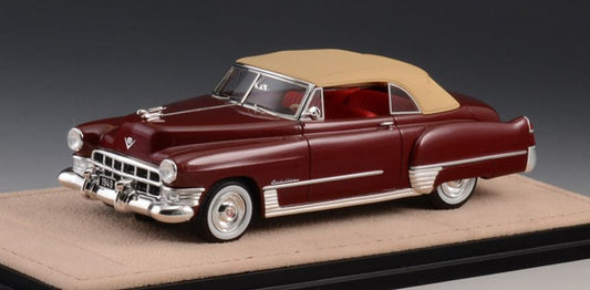 Available To Order – Cadillac Series 62 Convertible Maroon 1949 Closed Top 1:43 (GLM STM49304)