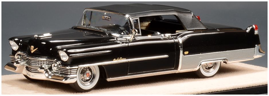 Cadillac Eldorado Black Convertible Closed Roof 1954 1:43 – diecast model