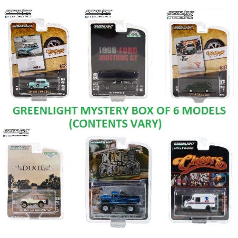 THIS ITEM IS AVAILABLE TO ORDER FROM OUR SUPPLIER - 1:64 GREENLIGHT GREENLIGHT MYSTERY ASSORTMENT OF 6 MODELS (CONTENTS VARY)