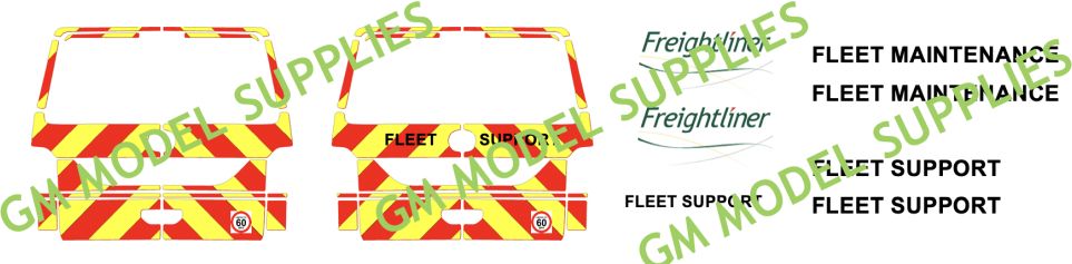 VW T5 Decal Conversion Kit 'Freightliner Fleet Livery' 1:76 – diecast model