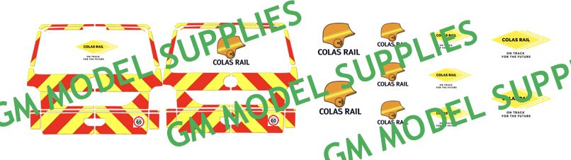 VW T5 Decal Conversion Kit 'Colas Rail Livery' 1:76 – diecast model