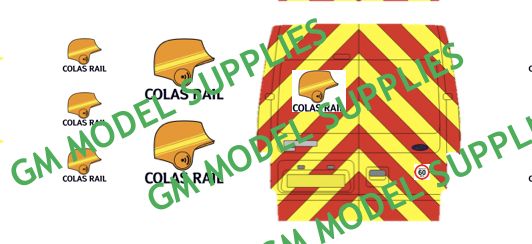 Ford Transit SWB Decal Conversion Kit 'Colas Rail Livery' 1:76 – diecast model