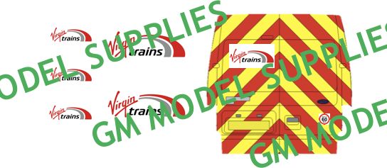 Ford Transit SWB Decal Conversion Kit 'Virgin Trains Livery' 1:76 – diecast model