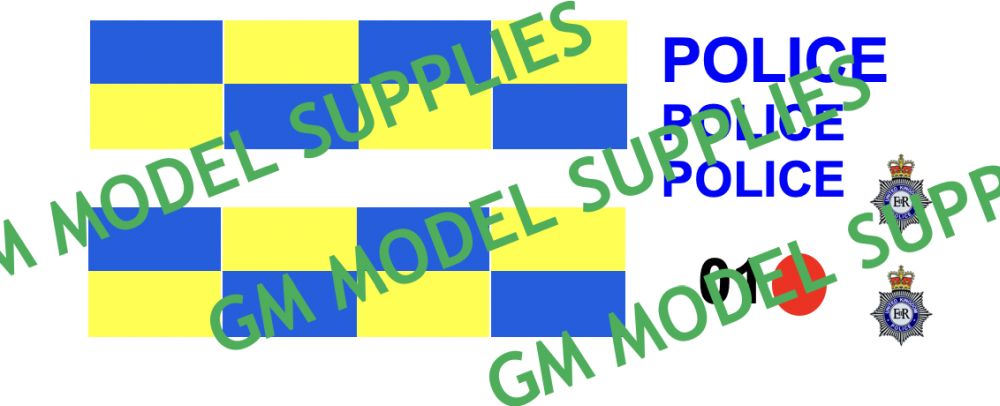 Scania Cab Decal Conversion Kit 'Police Livery' 1:76 – diecast model