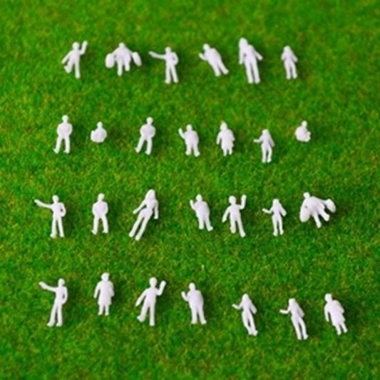 Available To Order – Architecture Plain White Figures - 50pcs 1:200 (GMS F001)