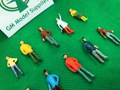 Available To Order – Model Railway Mixed Painted Figures 50pcs 1:76 (GMS F010)