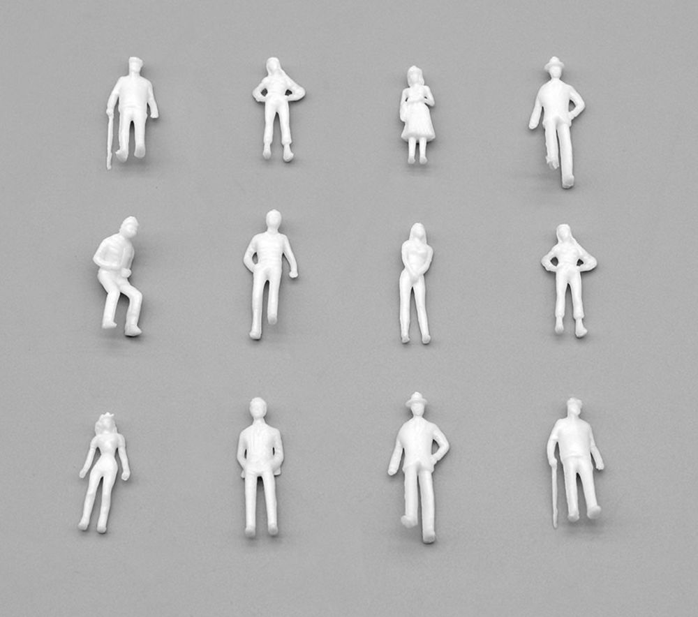 Available To Order – Model Railway Plain White Figures 1:76 (GMS F017)