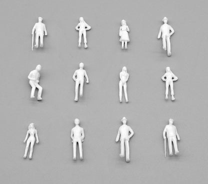 Available To Order – Model Railway Plain White Figures 1:76 (GMS F017)