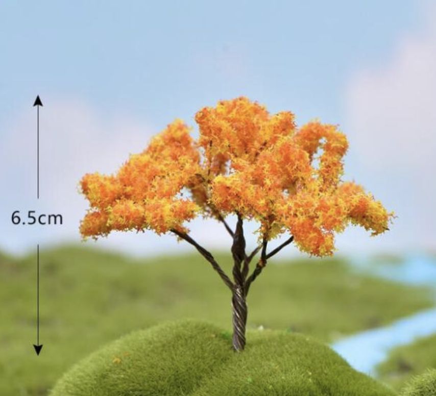 Available To Order – Plastic Model Tree Yellow 7cm 7CM GM Model Supplies Model (GMS Y7)