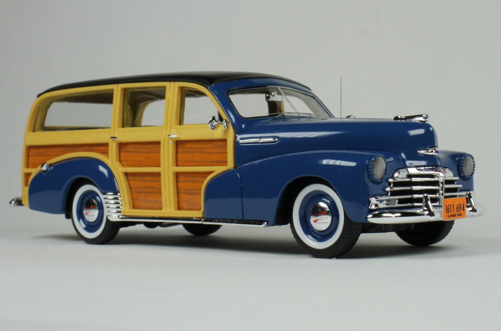 Available To Order – Chevrolet Woodie Lake '48 - Como Blue 1:43 (GOL 045A)