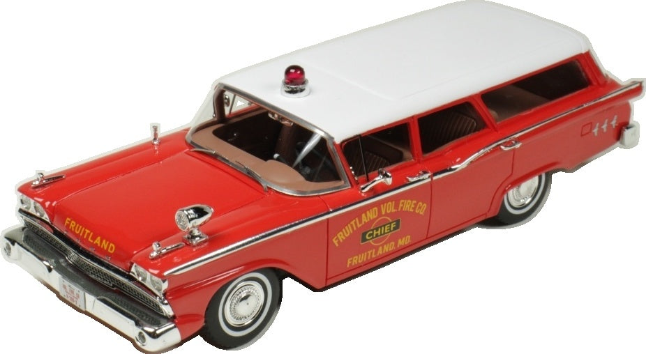 Ford Country Squire Fruitland M.D Fire Chief 1959 1:43 Goldvarg Model