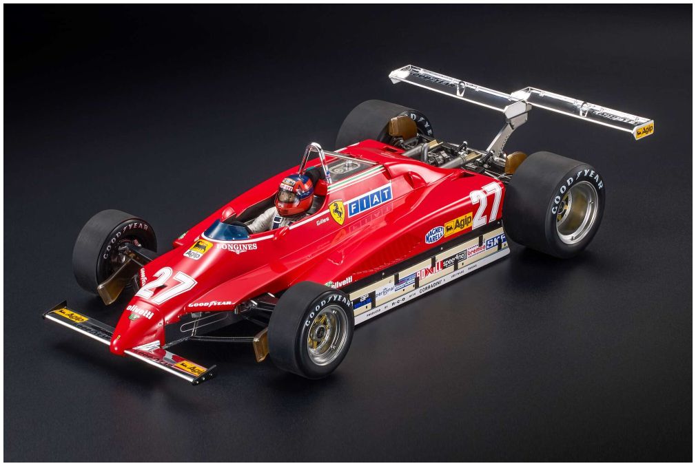 Available To Order – Ferrari 126C2 1982 #27 Gilles Villeneuve USA GP Ovest Long Beach 1982 w/Driver 1:12 (GPR 1210EWD)