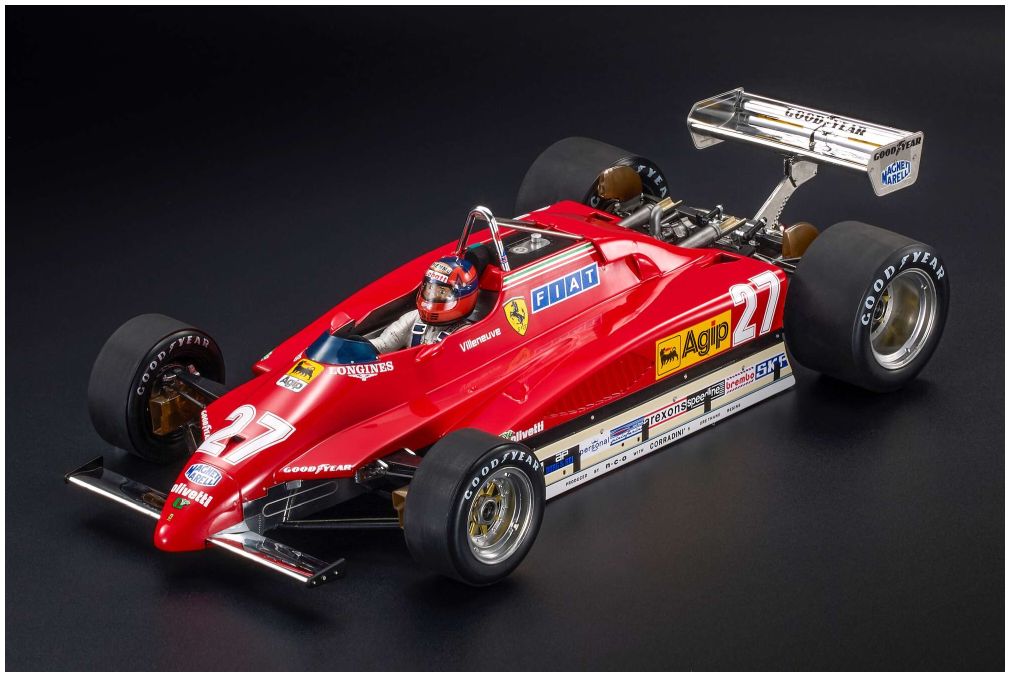 Available To Order – Ferrari 126C2 1982 #27 Gilles Villeneuve Belgian GP Zolder 1982 w/Driver 1:12 (GPR 1210GWD)