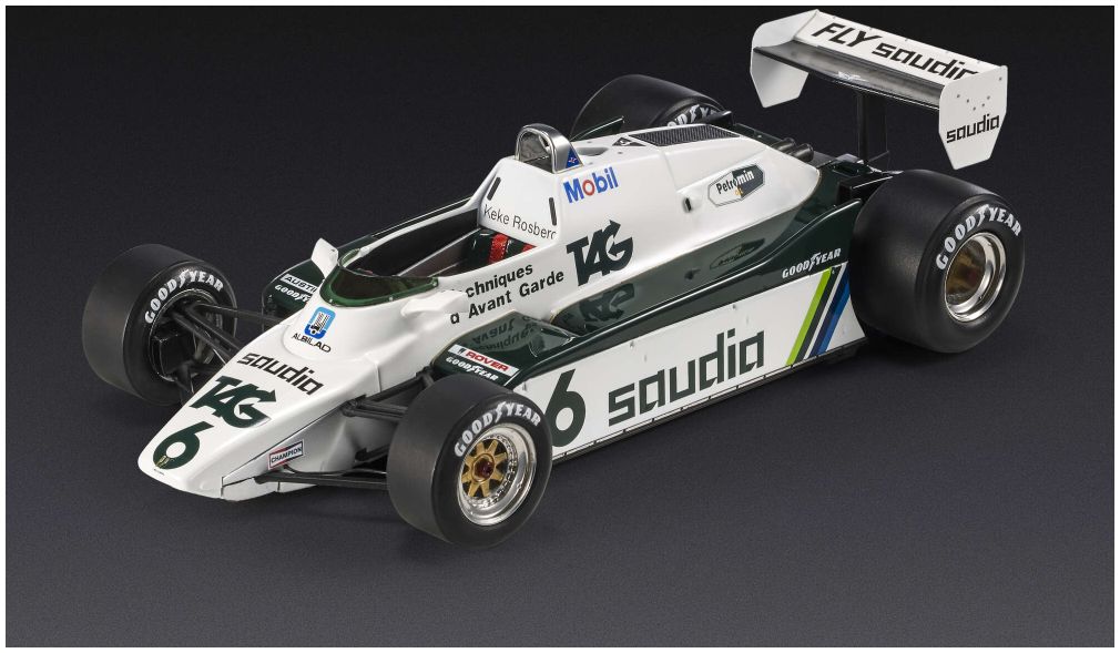 Available to Order – Williams FW 08 #6 Keke Rosberg 2nd Belgian GP Zolder 1982 1:18 (GPR 121C)