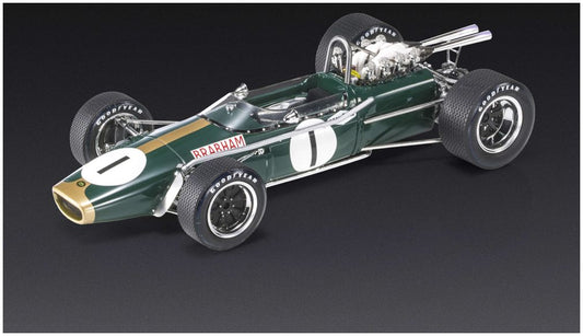 Available To Order – Brabham BT24 #1 Jack Brabham 2nd Mexico GP 1967 1:18 (GPR 122A)