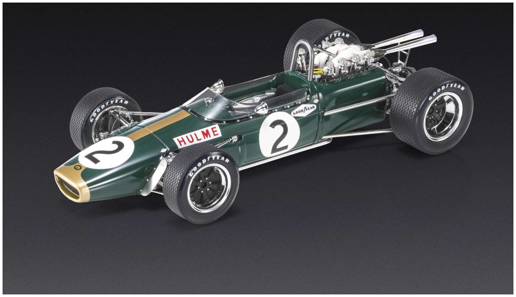 Available To Order – Brabham BT24 #2 Denny Hulme 3rd Mexico GP 1967 1:18 (GPR 122B)