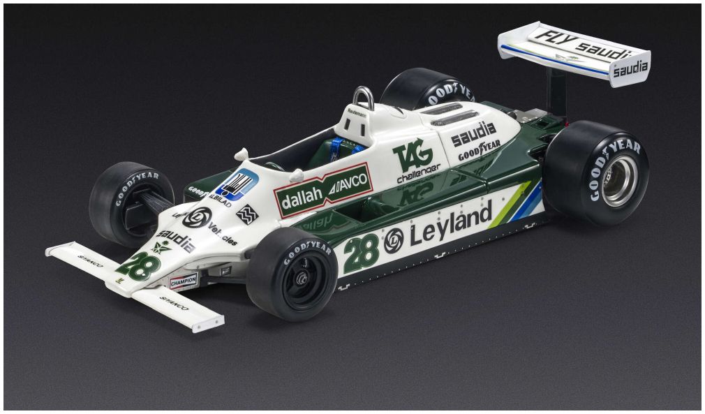 Available to Order – Williams FW07B 1980 #28 Carlos Reutemann Winner Monaco GP 1980 1:18 (GPR 133B)