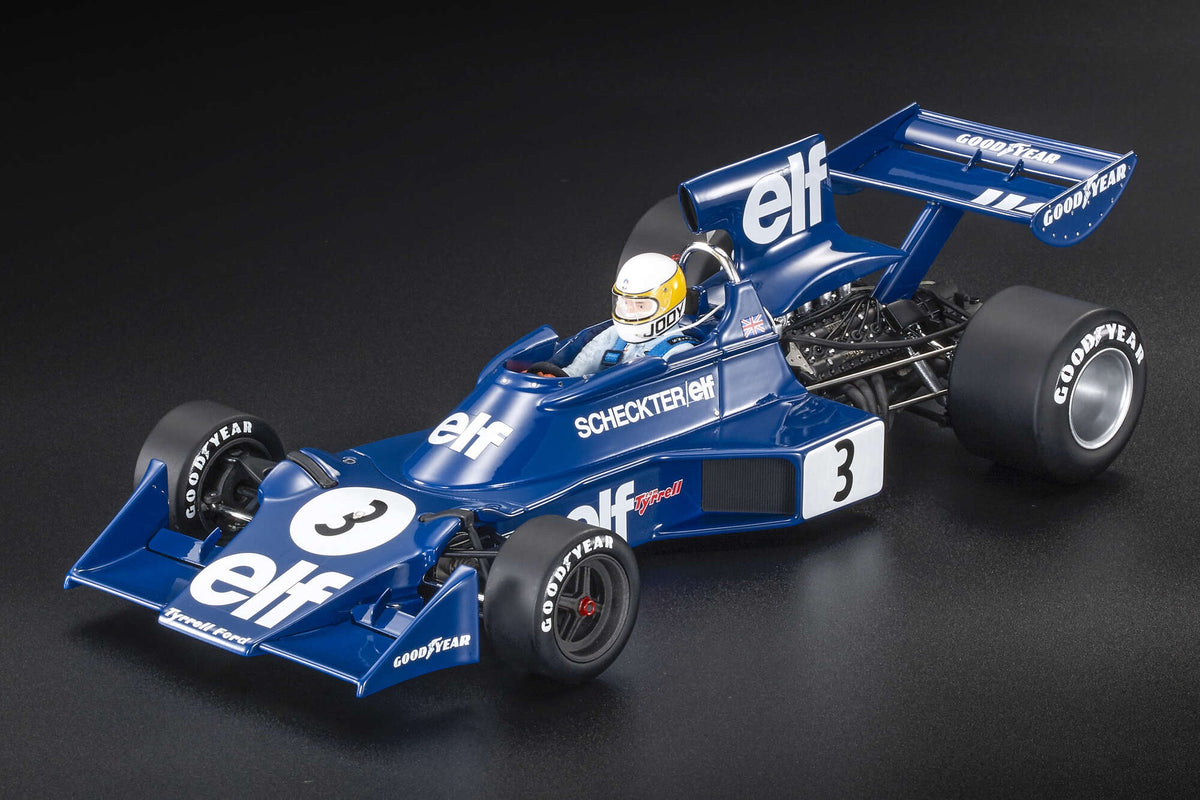 Tyrrell 007 #3 Jody Scheckter Winner Swedish GP 1974 w/Driver 1:18 GP Replicas Model