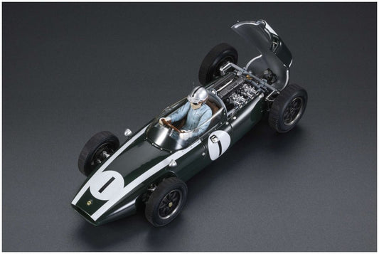 Available To Order – Cooper T53 #1 Jack Brabham Pole/Winner British GP Silverstone 1960 w/Driver 1:18 (GPR 160AWD)