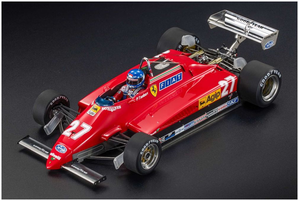 Available To Order – Ferrari 126C2 #27 P. Tambay 2nd Italy GP Monza 1982 (Late Version) w/Driver 1:18 (GPR 165CWD)