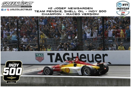Available to Order – NTT Indycar Series 2023 #2 J.Newgarden Penske Shell Oil 2023 Indy 500 Champion 1:18 (GRE 11222)