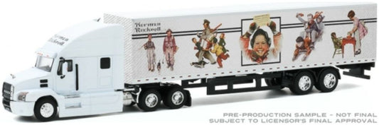 Mack Anthem 18 Wheeler Tractor/Trailer 2019 Norman Rockwell 1:64 – diecast model