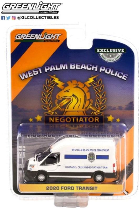 Ford Transit LWB 2020 High Roof West Palm Beach Florida Police Hostage/Crisis Team 1:64 – diecast model