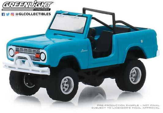 Ford Bronco Doors Removed All Terrain Seri es 8 teal 1967 1:64 – diecast model