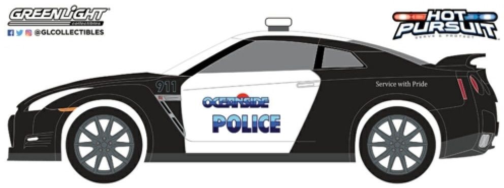 Nissan GT-R Oceanside California Police 2015 1:64 – diecast model