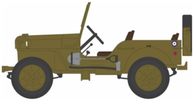 Available to Order – Willys MB Jeep British Army Commander Car 1942 1:64 GreenLight Model (GRE 61040B)