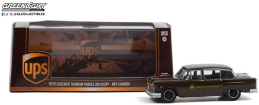 Checker Taxicab 1975 Parcel Delivery UPS Canada LTD 1:43 GreenLight Model