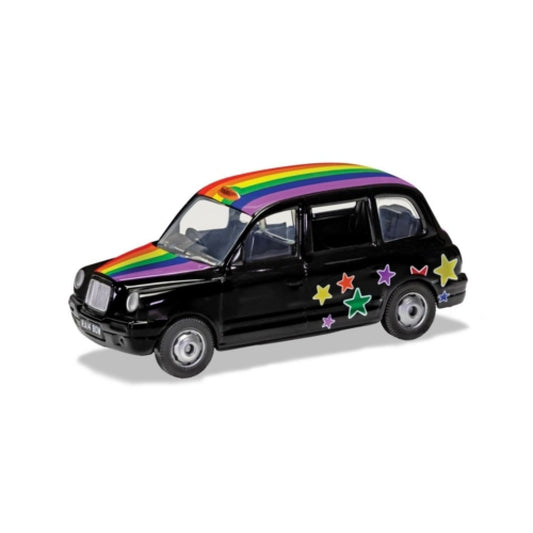 THIS ITEM IS AVAILABLE TO ORDER FROM OUR SUPPLIER - 1:36 CORGI GS85929 LONDON TAXI - RAINBOW